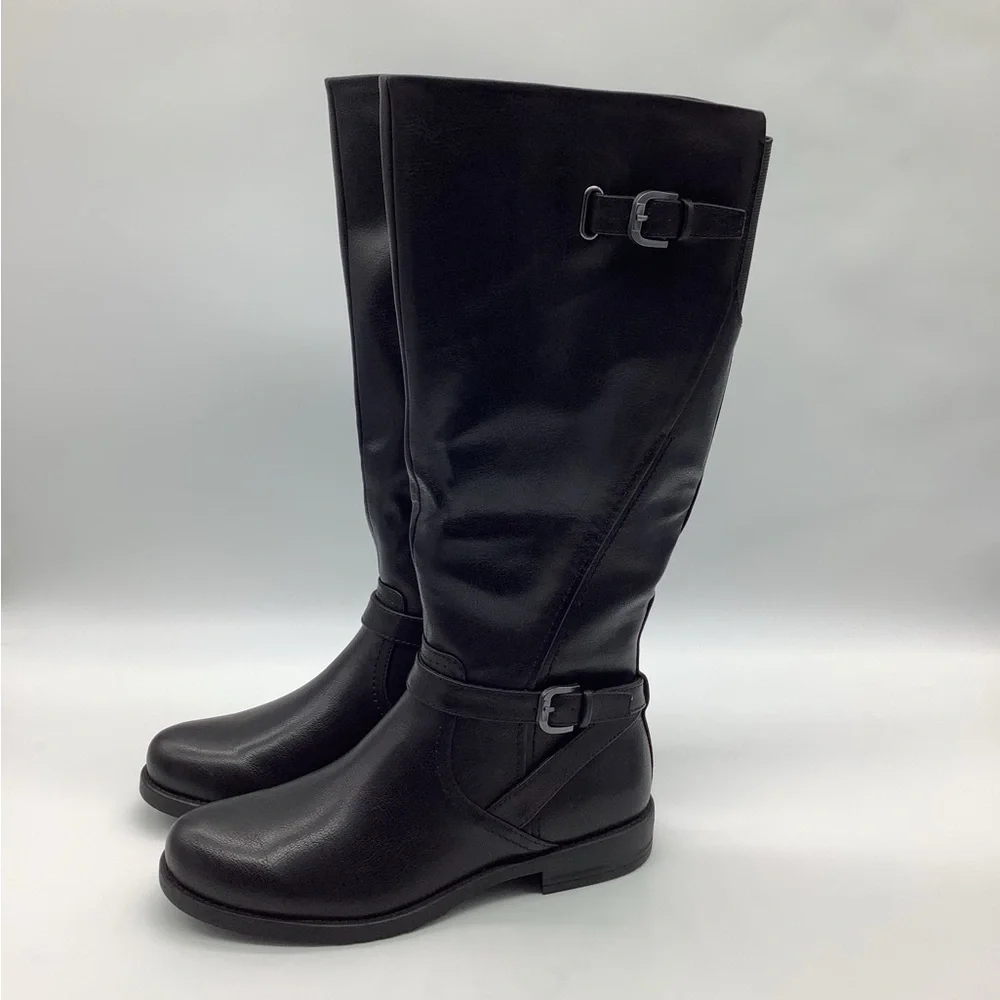 Baretraps Cassidy Black Knee High Boots | Vegan | Size 7.5 l New with Box